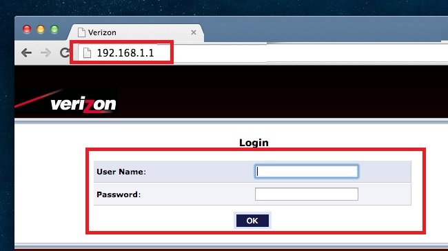 how to login 192.168..1.1 without password